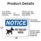 Signmission Pet Relief Area, 18 in W x Rectangle, Aluminum OS-2PACK-NS-A-1218-L-17246 - alternate 3